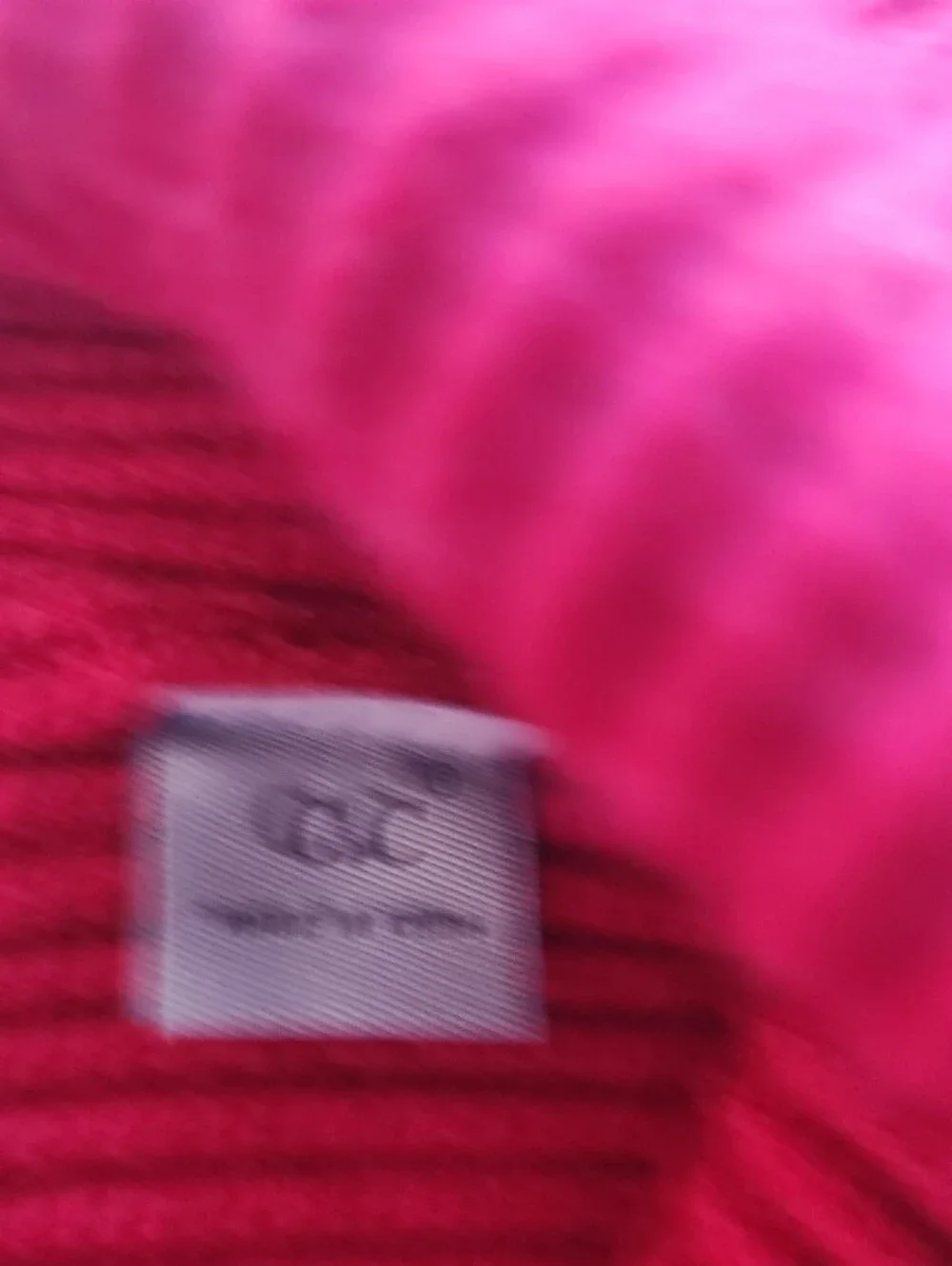 C.C. Exclusives Women's Red Ribbed Beanie